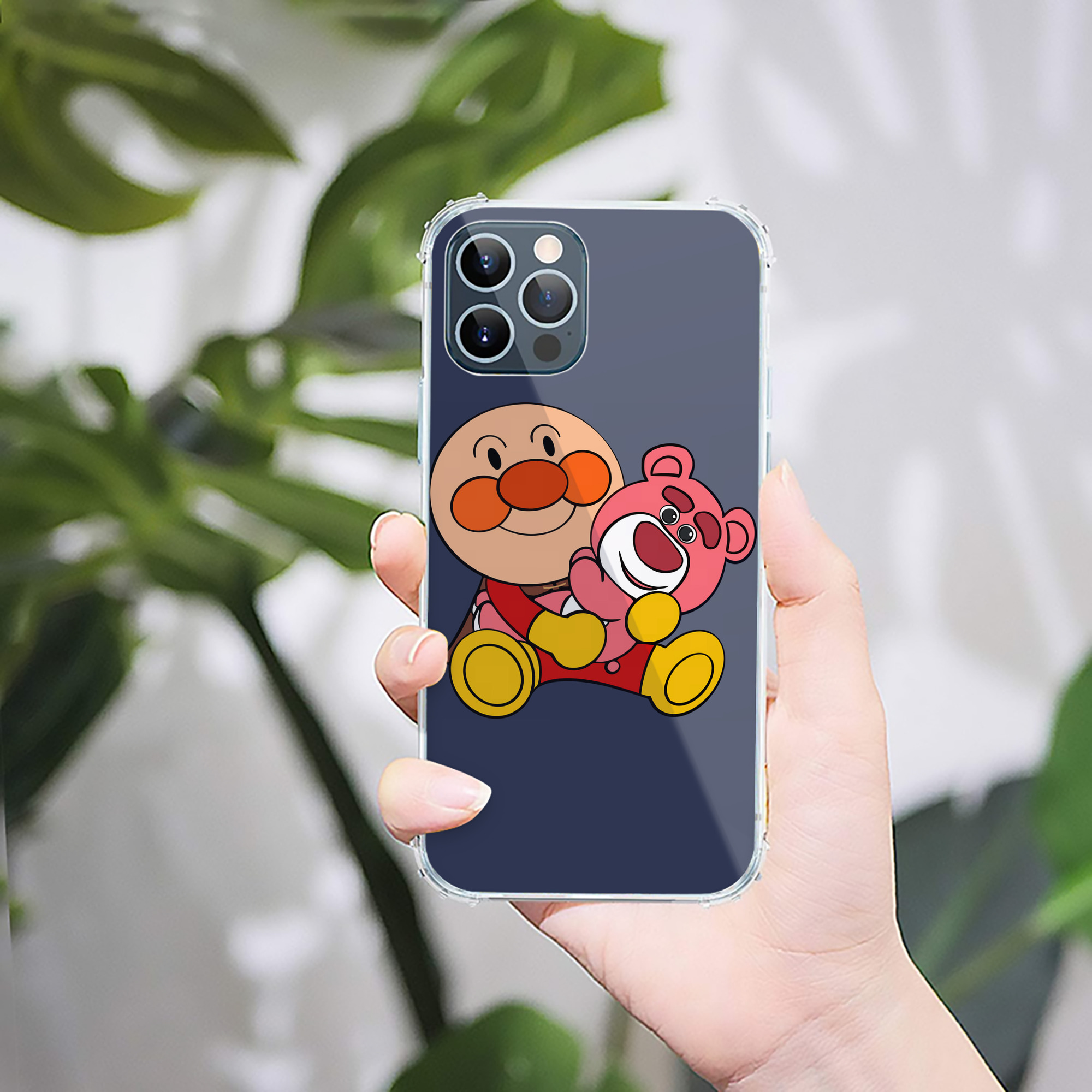 （画像用） アンパンマン Anpanman 【iPhone 12シリーズ対応】透明スマホケース（クリアソフトケース）